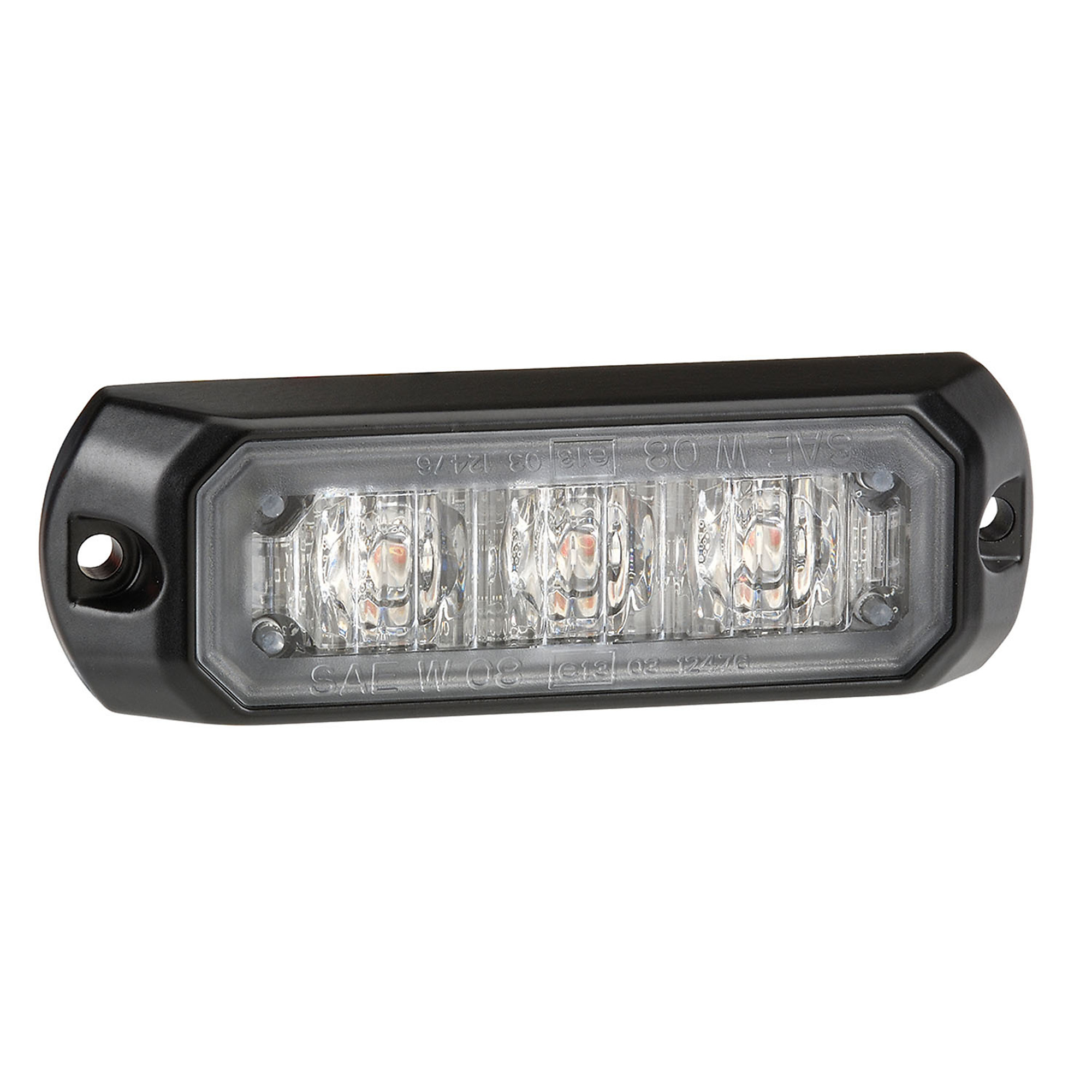 BWI Ultima, LED Warning Light, Low Profile, 3 LED, Amber, Light Bulb Type LED, Watts 3 Model# UT-85203A-2